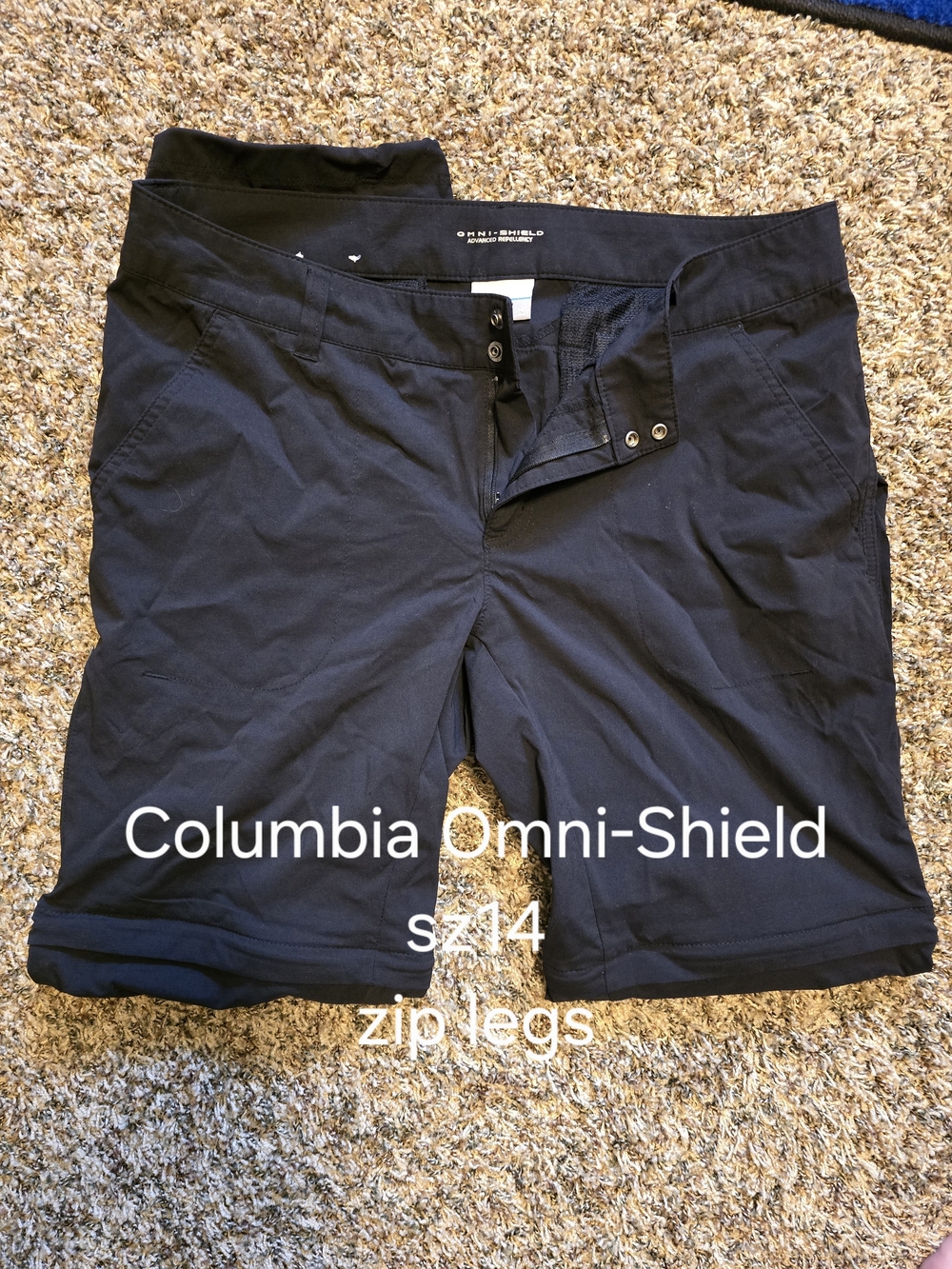 Columbia Omni‑Shield Women's Dark Black Pants